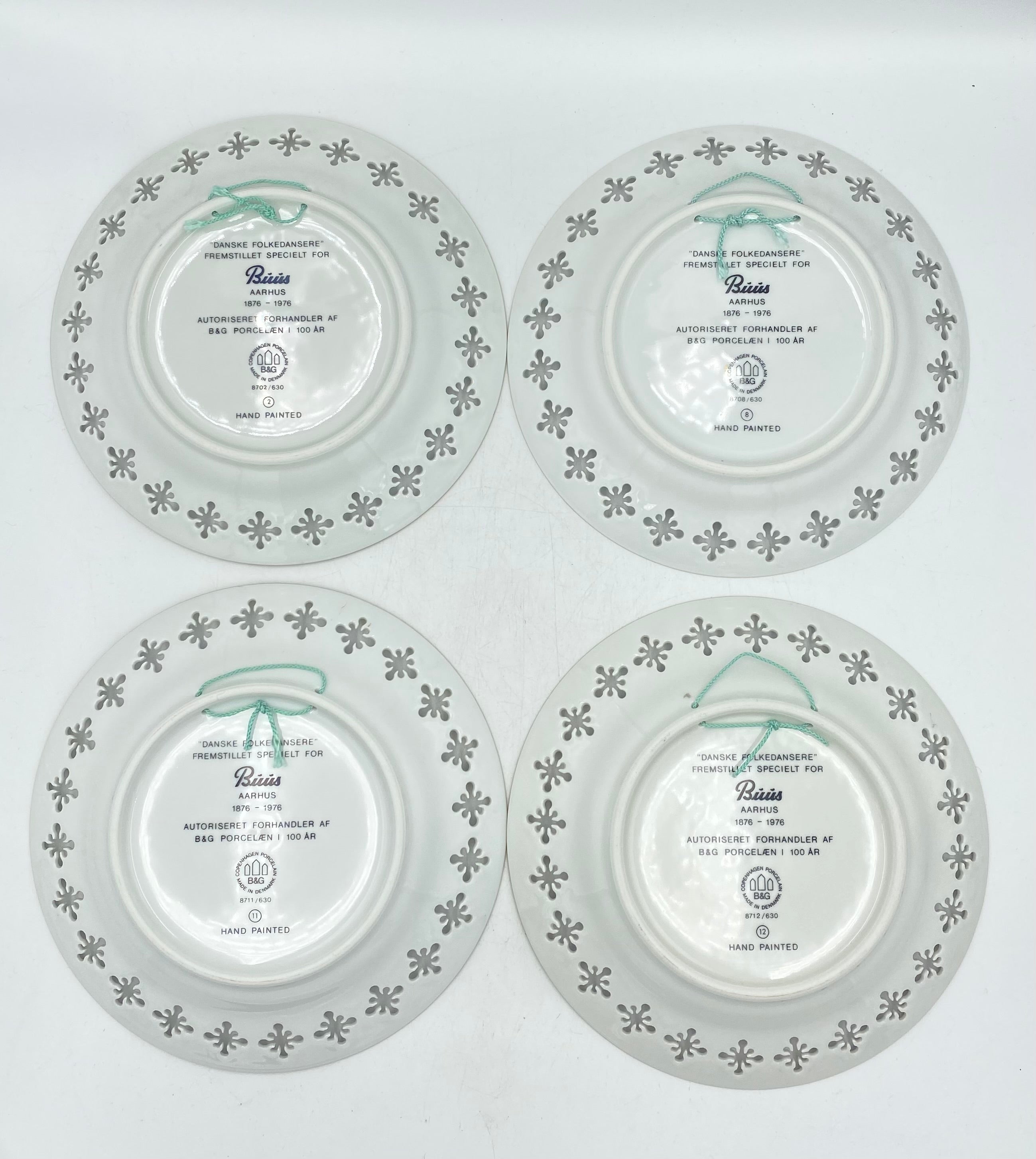 B&G - Folkedansere 4 stk. platter